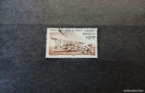 Selos: Sello usado México. 50 Aniversario 1º vuelo aéreo en México. PA278.